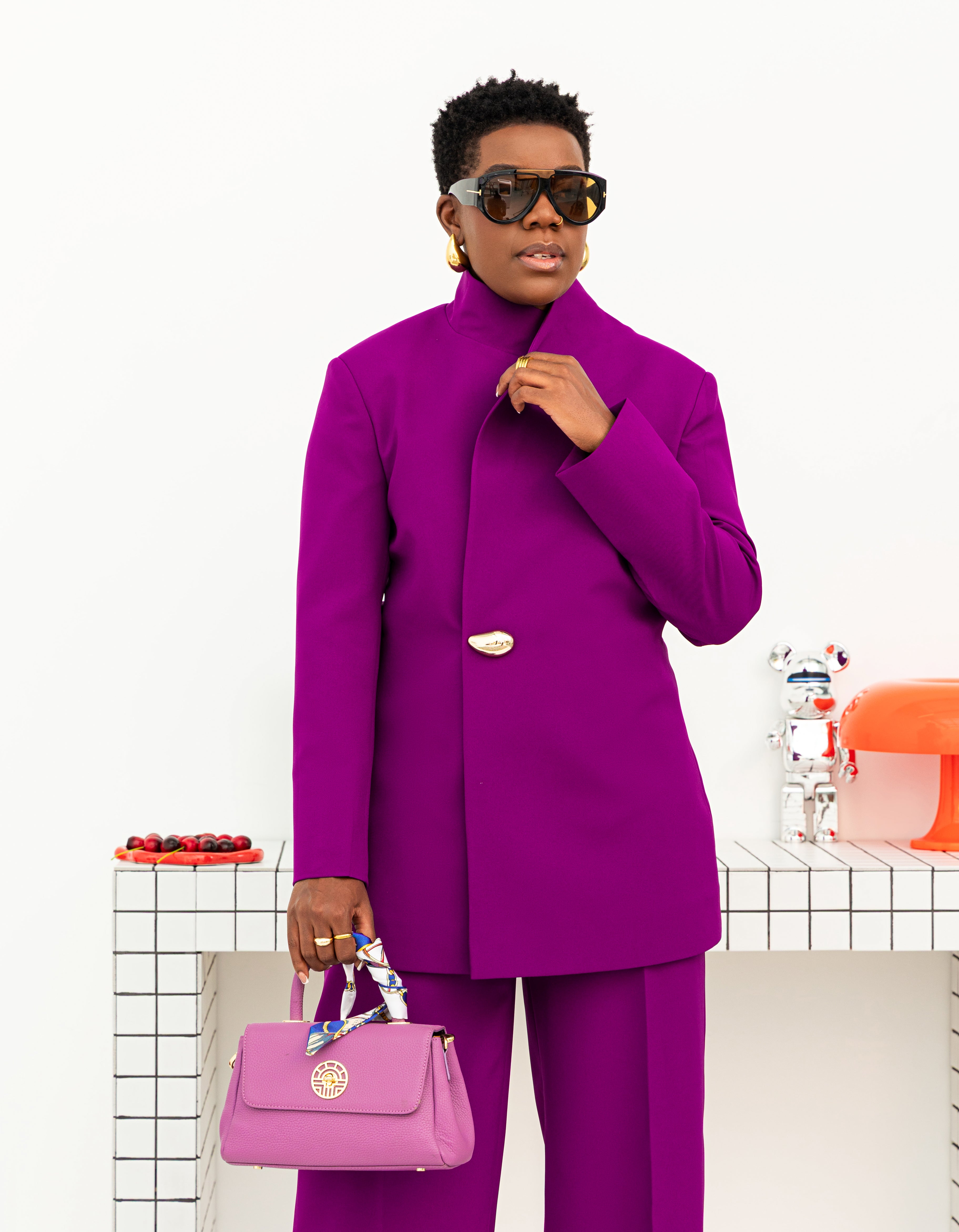 Purple rain suit set