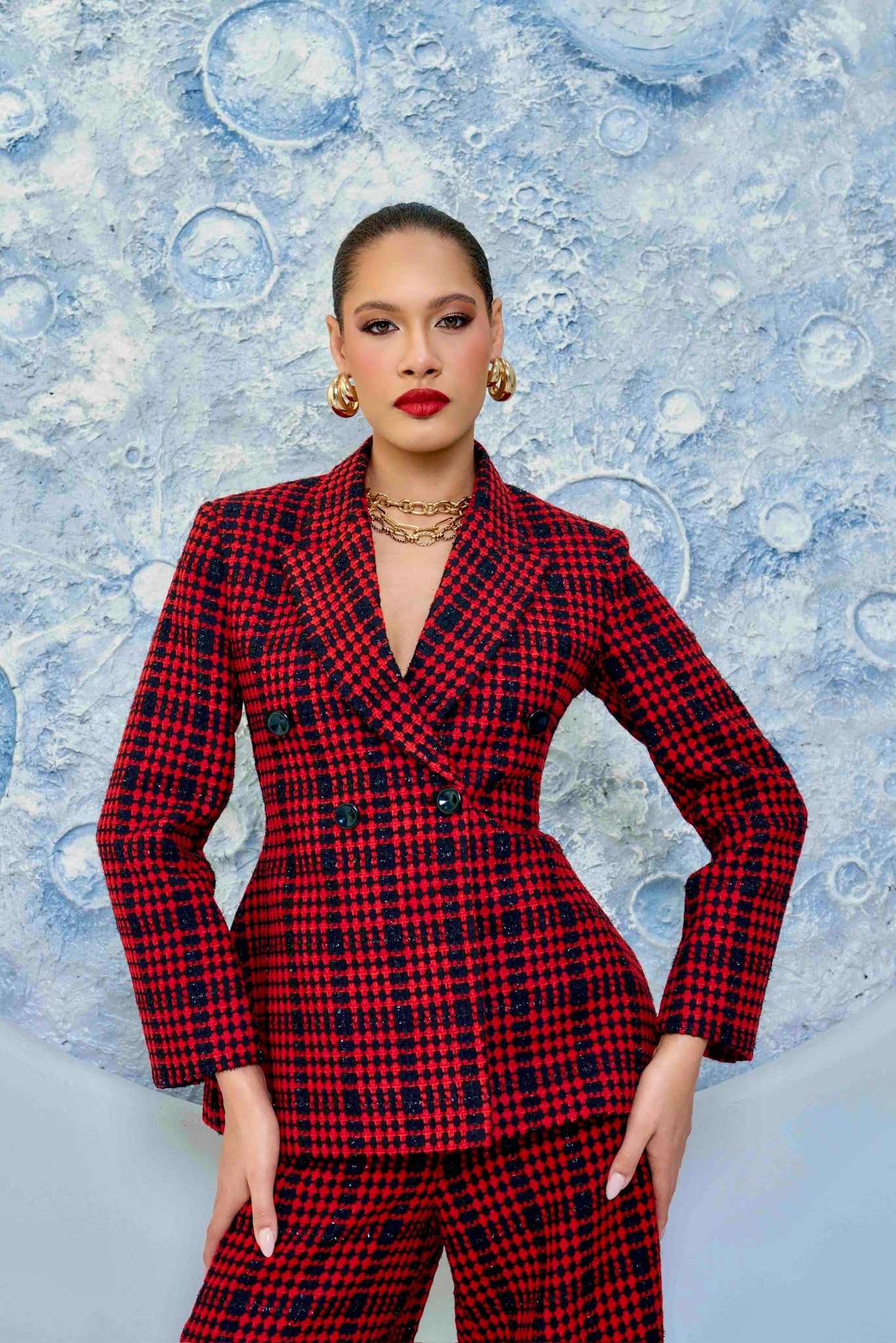 Tweed Blazer – Hero Blazer in Red Check