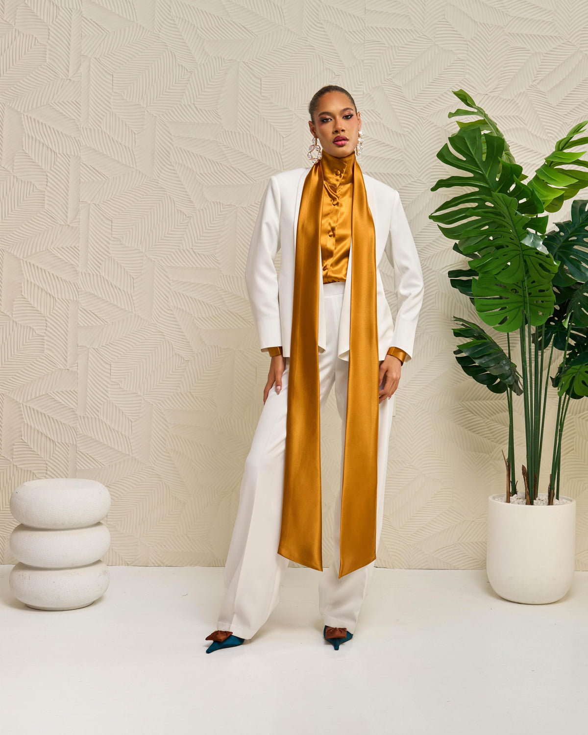 Shawl Suit Set