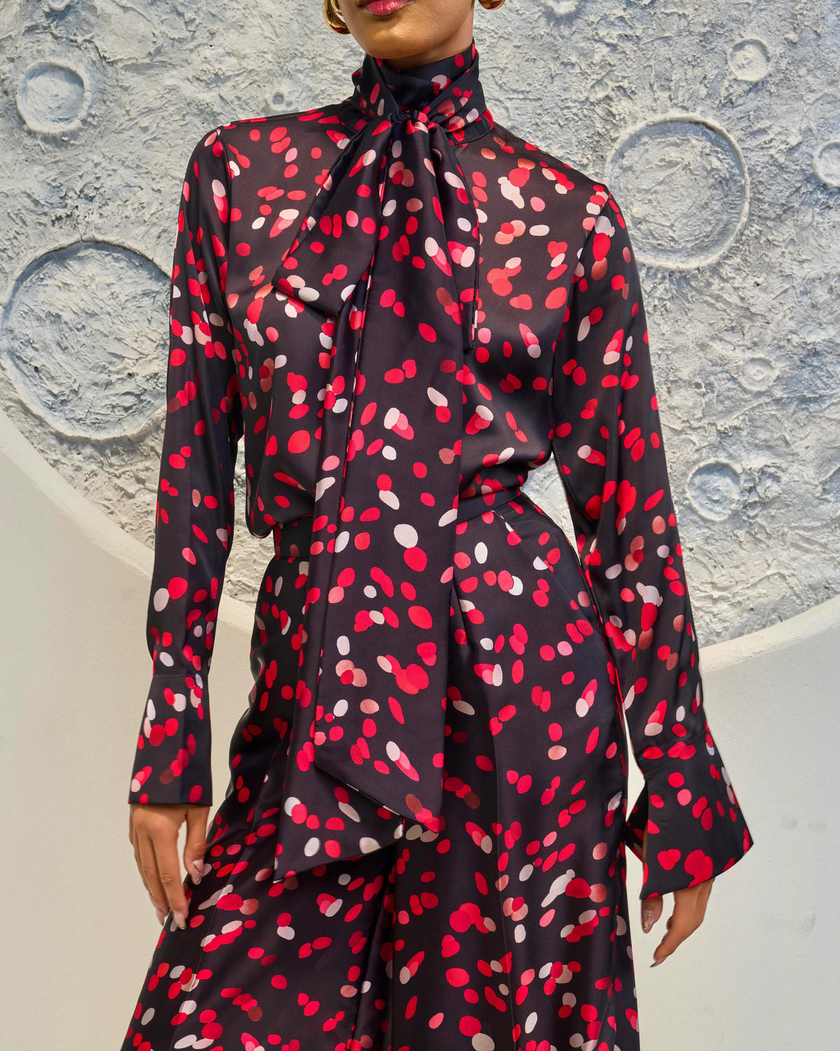 Faith polka dot set - Black
