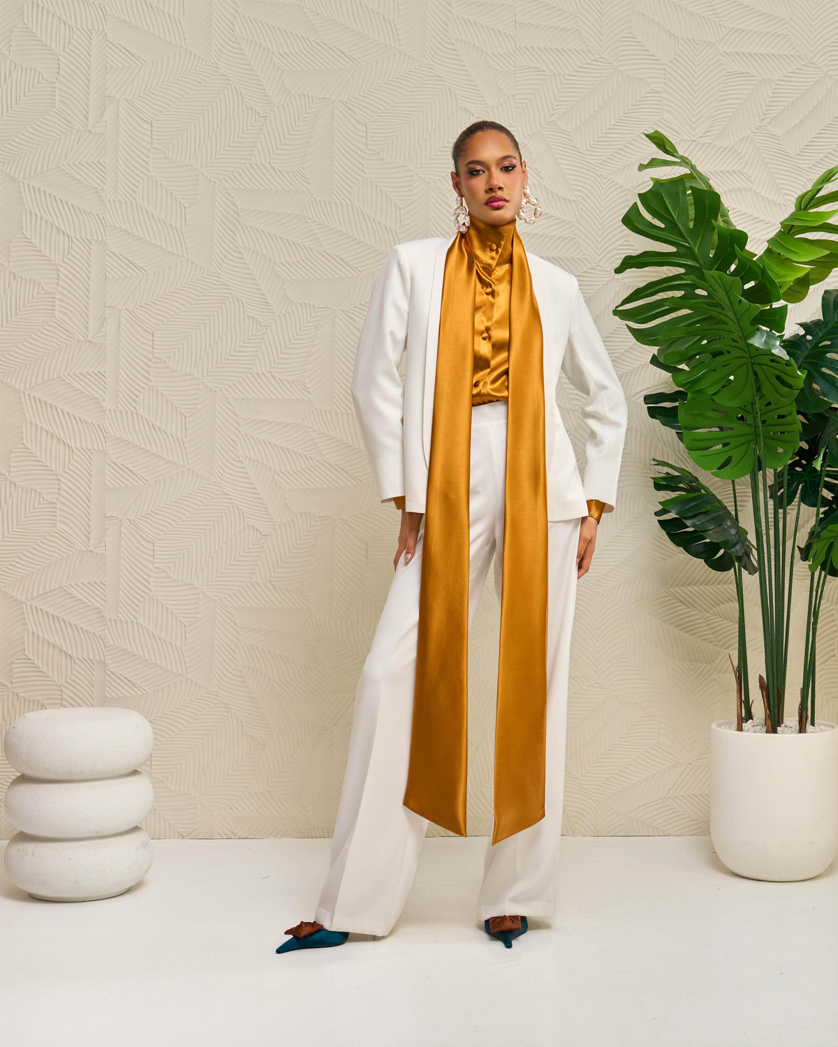 Shawl Suit Set