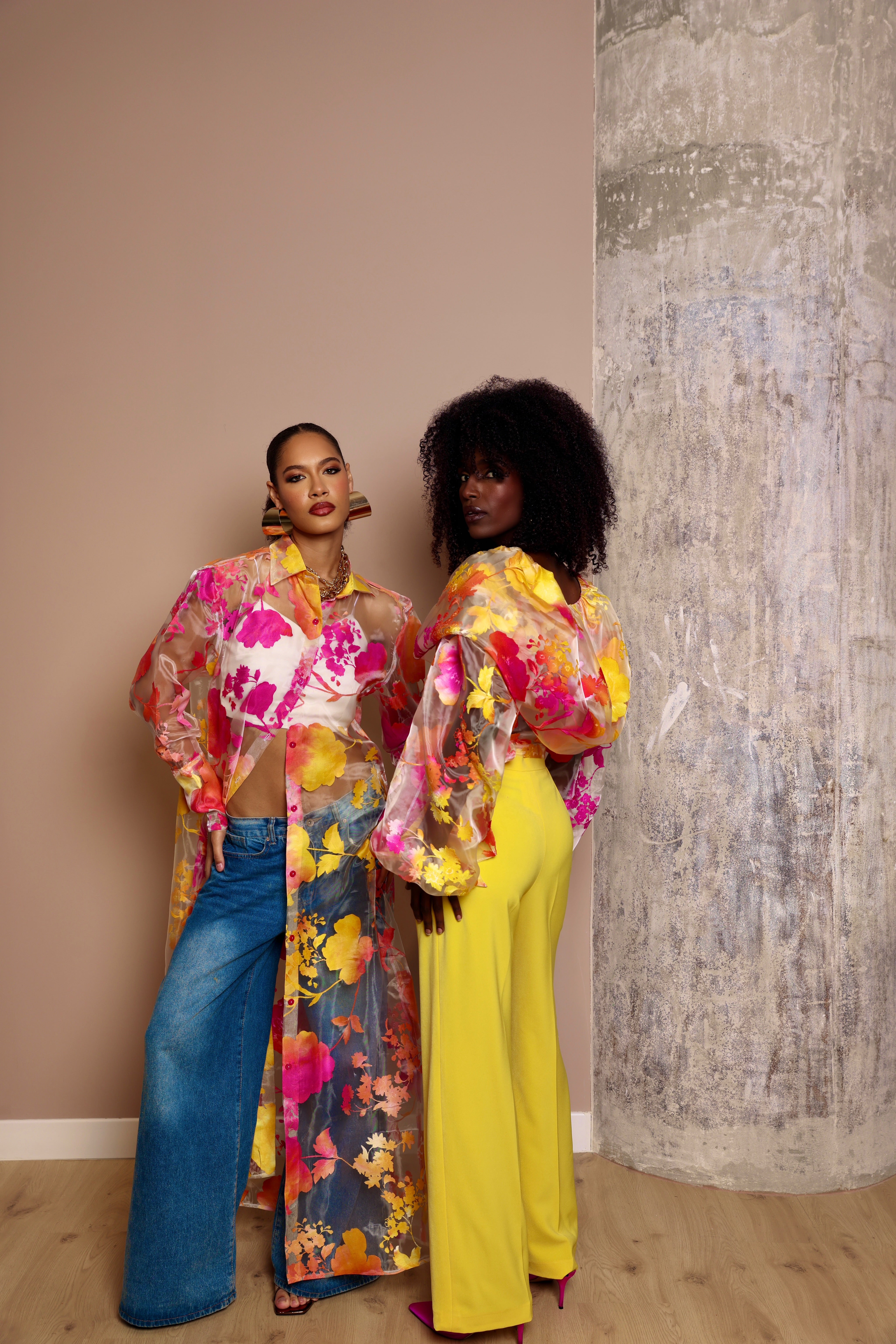 floral shirt dresses for women KIERA "SPRING" FLORAL PRINT SHIRT DRESS
